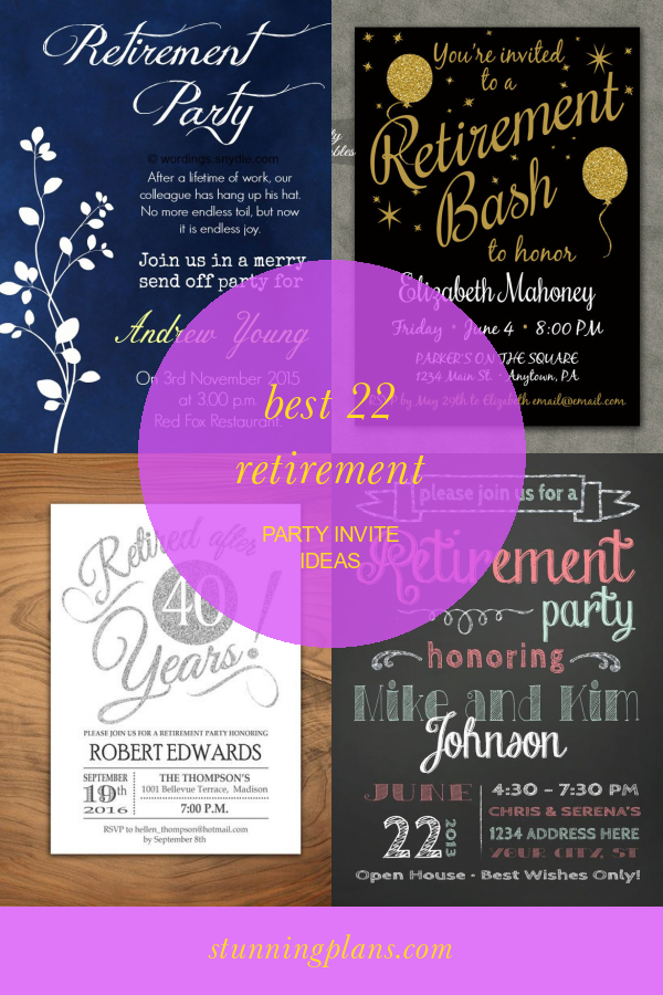 Best 22 Retirement Party Invite Ideas Home, Family, Style and Art Ideas